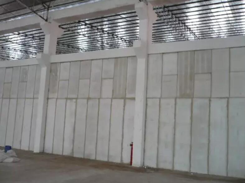 工厂轻质隔墙板安装施工完成